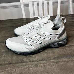 Salomon White and Gray Athletic Shoes